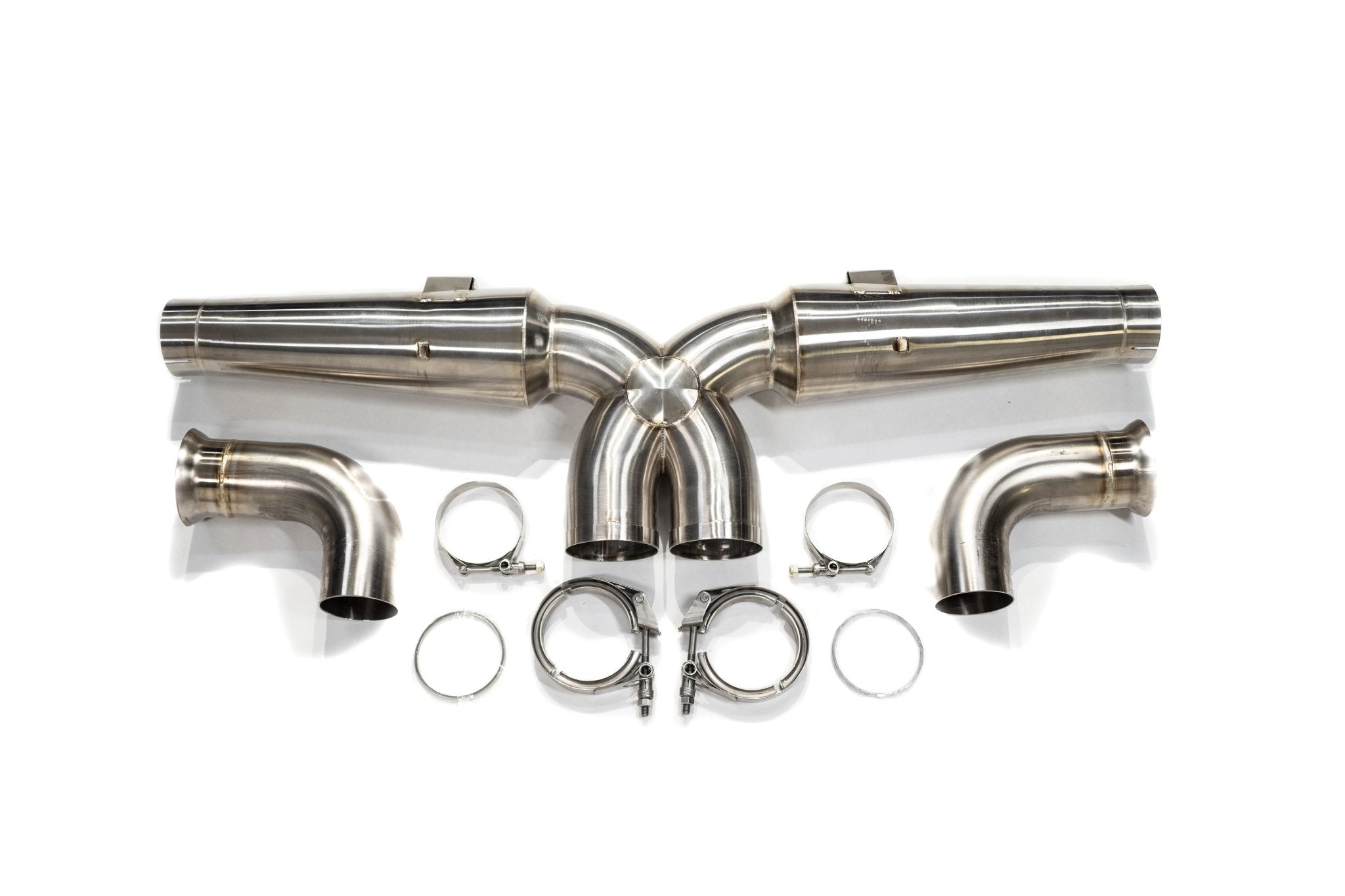 991 and 997 Inconel Megaphone Center Muffler Delete "Crack Pipe" Exhaust