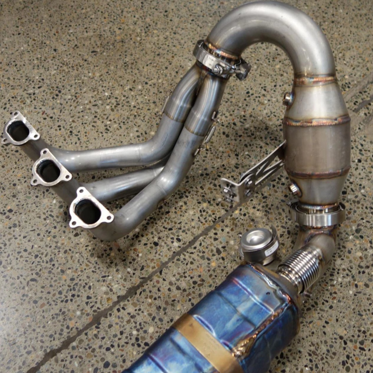 991.1 GT3 Long Tube Street Header Exhaust System