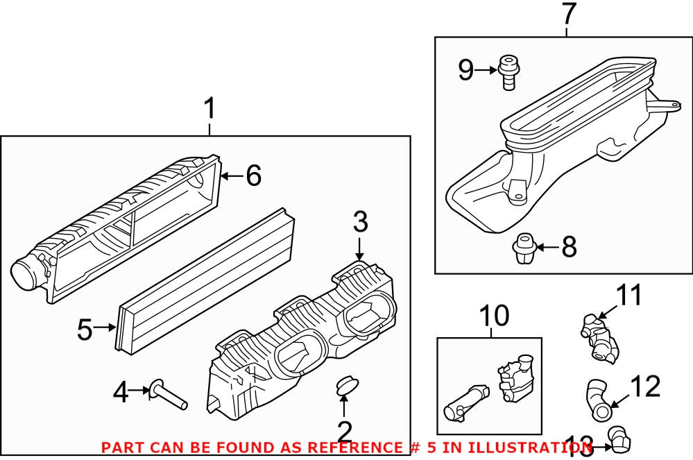 Porsche Engine Air Filter 99111013070