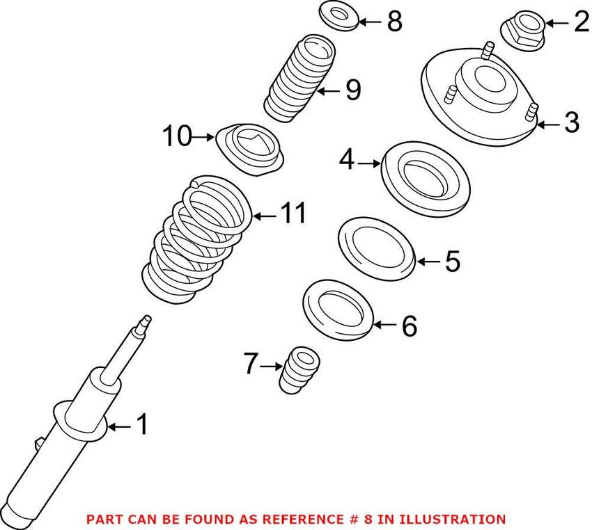 Strut Washer – Front Lower