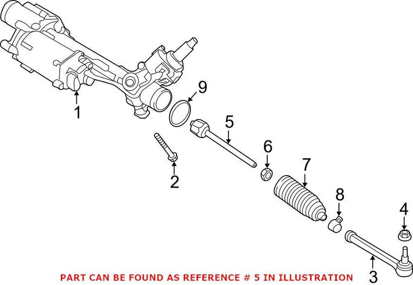 Porsche Tie Rod – Front Inner 99134732200