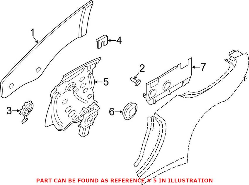 Window Regulator – Rear Pasenger Side