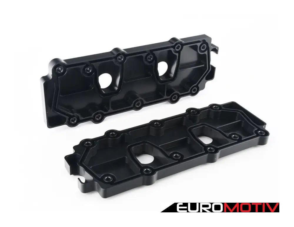 993 Billet Aluminum Lower Valve Cover Pair - Black