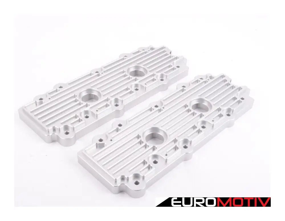 993 Billet Aluminum Lower Valve Cover Pair - Silver