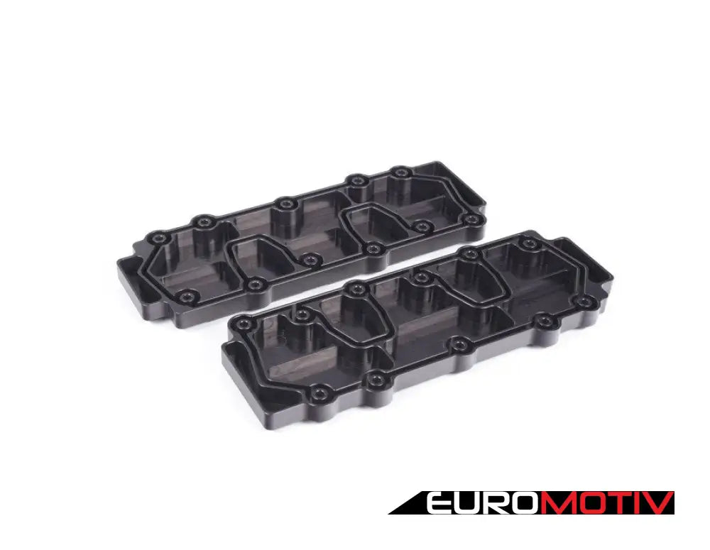 993 Turbo Billet Aluminum Lower Valve Cover Pair - Black