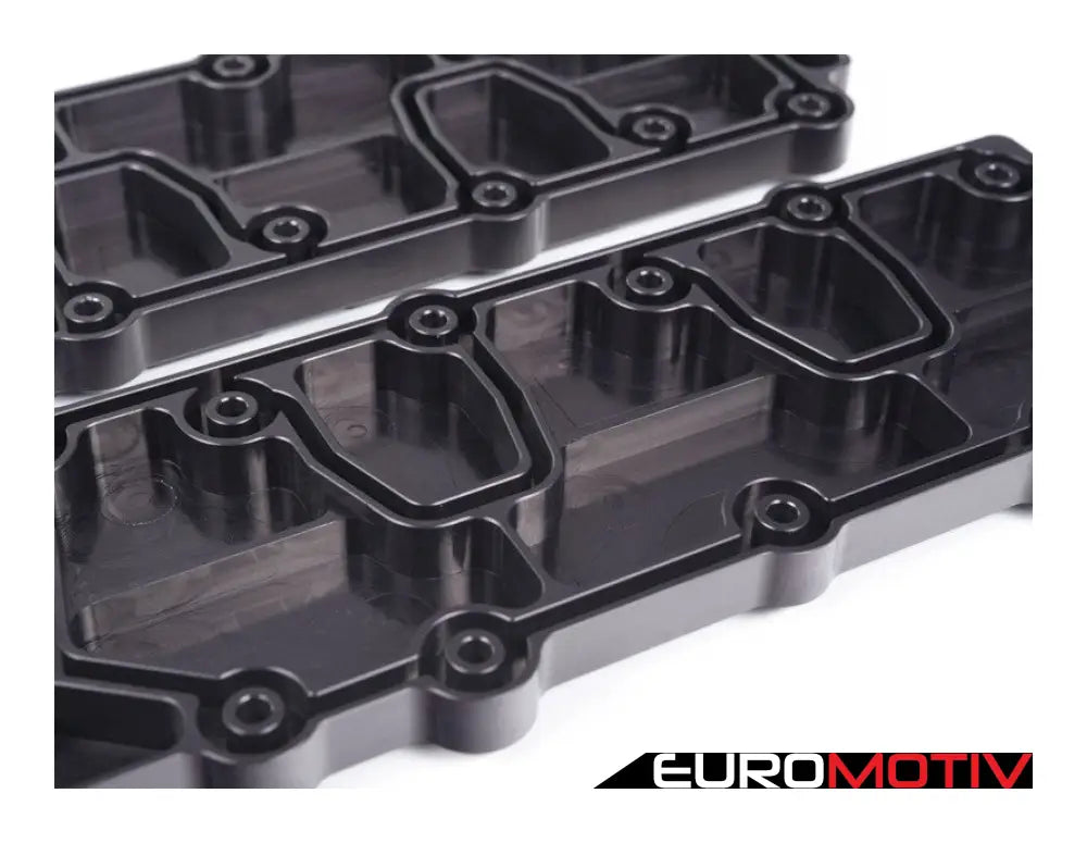 993 Turbo Billet Aluminum Lower Valve Cover Pair - Black