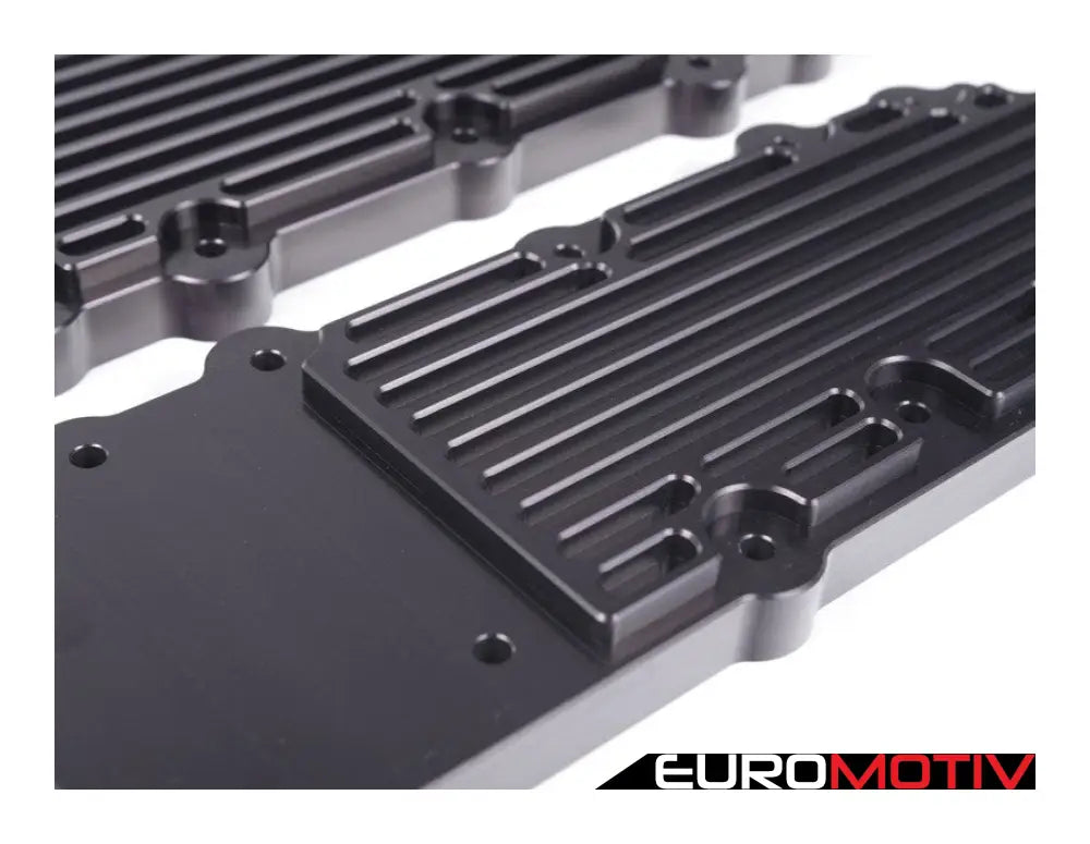 993 Turbo Billet Aluminum Lower Valve Cover Pair - Black