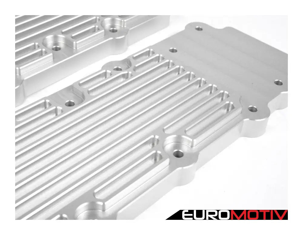 993 Turbo Billet Aluminum Lower Valve Cover Pair - Silver