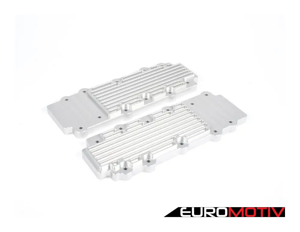 993 Turbo Billet Aluminum Lower Valve Cover Pair - Silver