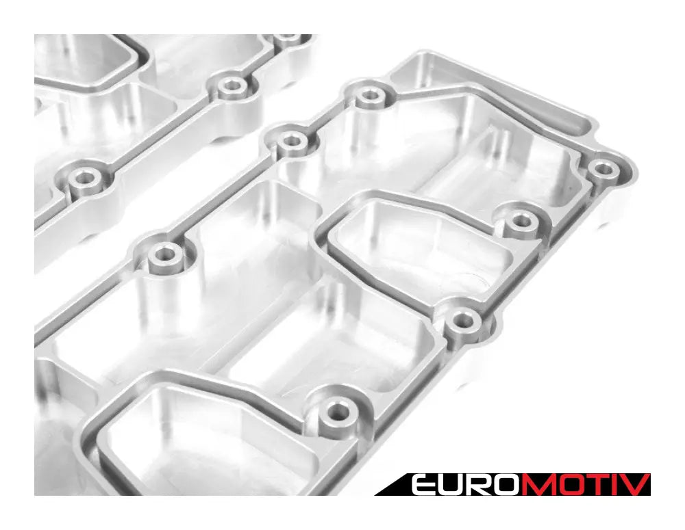 993 Turbo Billet Aluminum Lower Valve Cover Pair - Silver