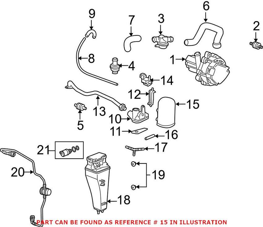 Porsche Vacuum Reservoir 99311014003 – Genuine Porsche