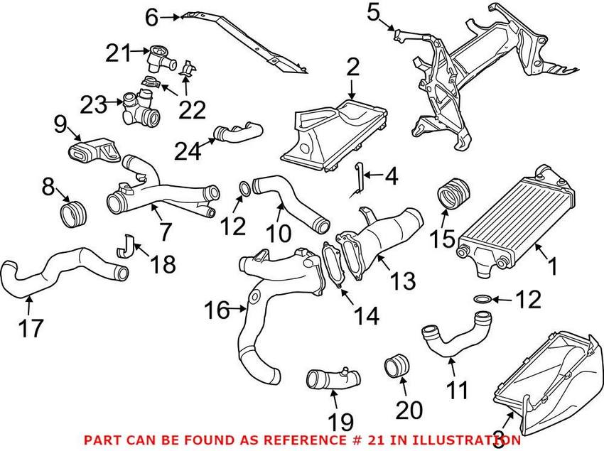 Porsche Turbocharger Bypass Valve 99311033751