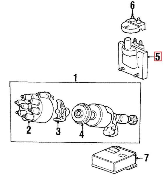 Porsche Ignition Coil 99360207300 – Genuine Porsche