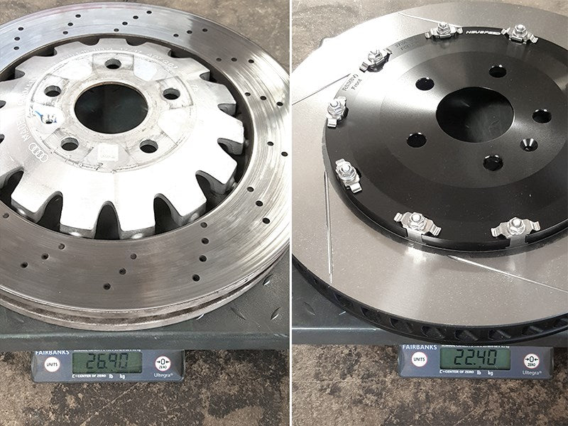 2-Piece Floating Brake Rotors | Front 370mm Slotted • TT RS 8S