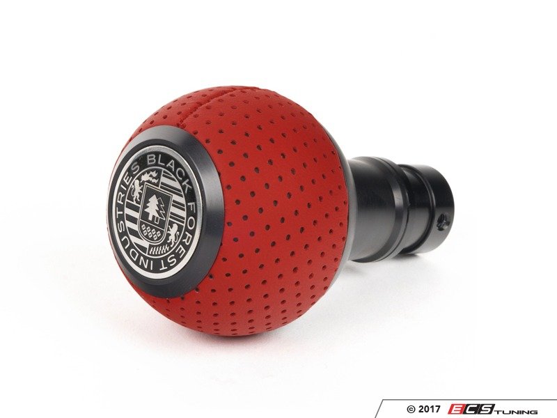 BFI Heavy Weight Shift Knob - Rosso Centaurus Leather / Black Anodized