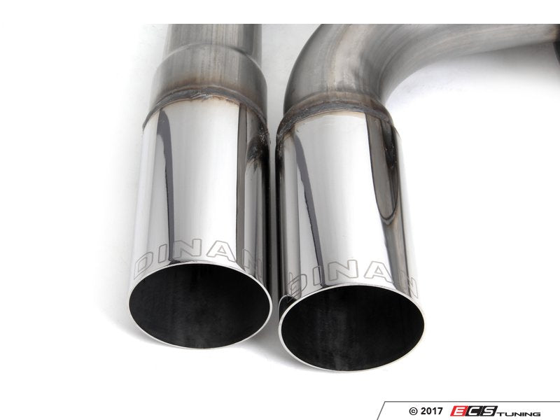 Dinan Free Flow Stainless Steel Axle Back Exhaust - Polished Tips