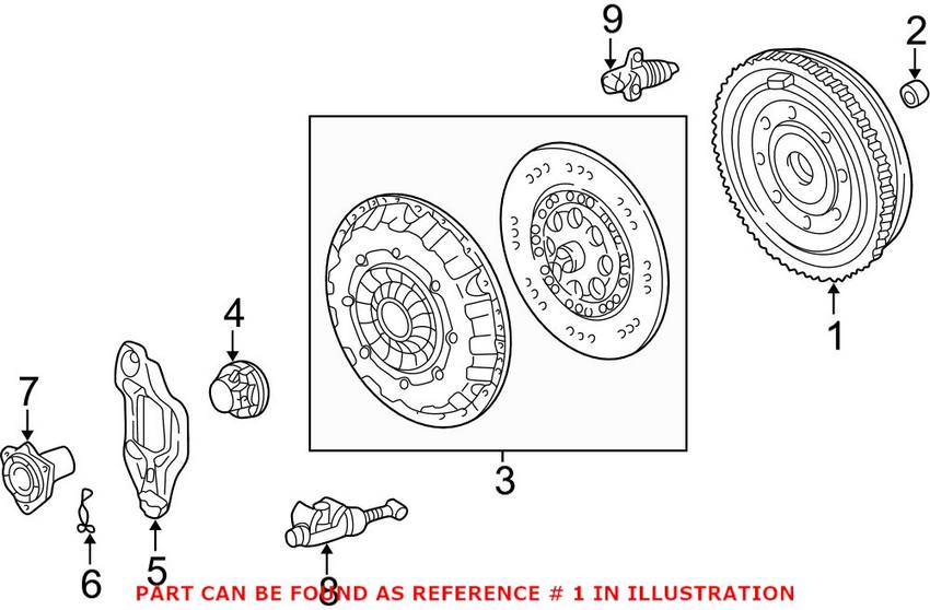 Porsche Clutch Flywheel 99611401205 – Genuine Porsche