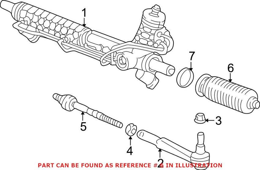 Porsche Steering Rack Boot Kit 99634719102