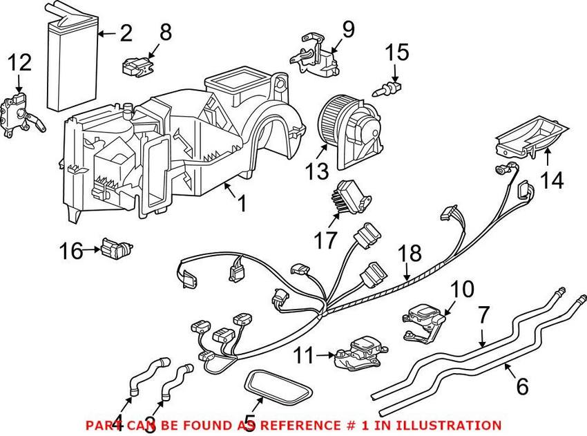 Porsche A/C Evaporator Core 99657390102