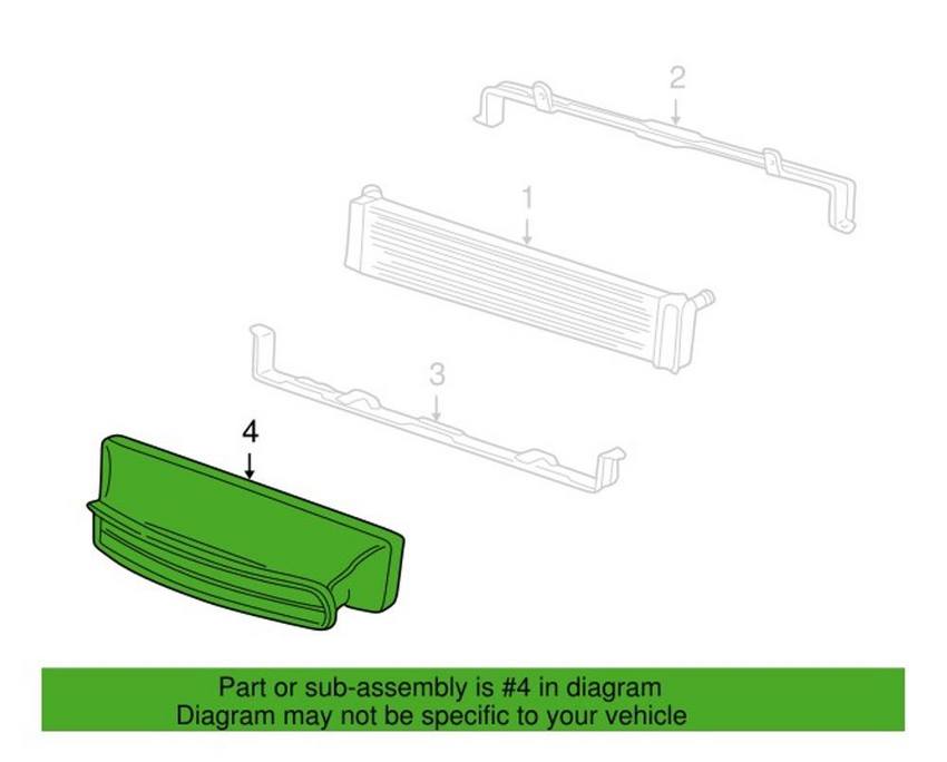 Porsche Radiator Support Air Duct 99657514104 – Genuine Porsche