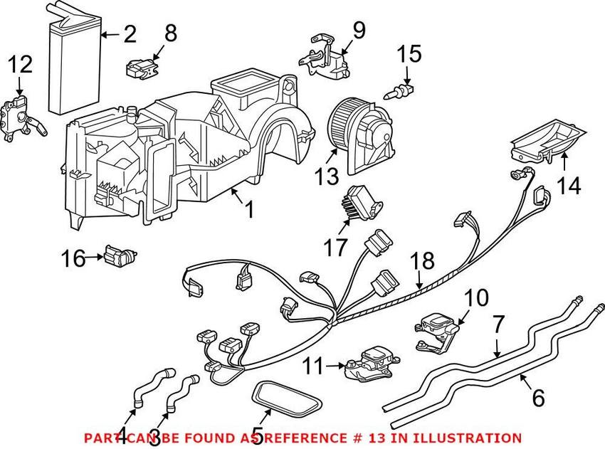 Porsche Heater Fan Motor 99662410701