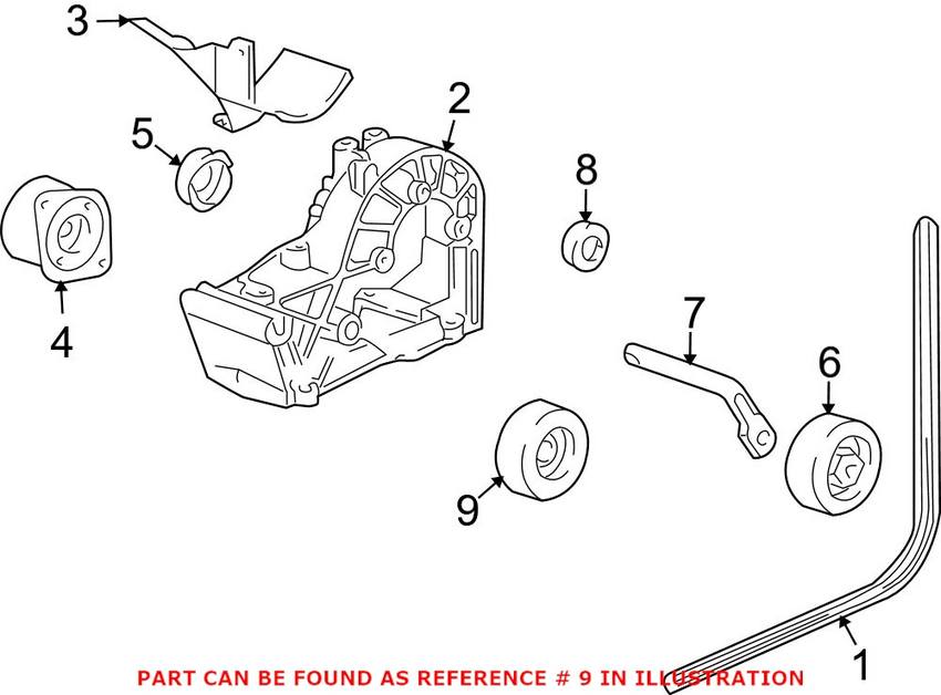 Accessory Drive Belt Idler Pulley – Upper