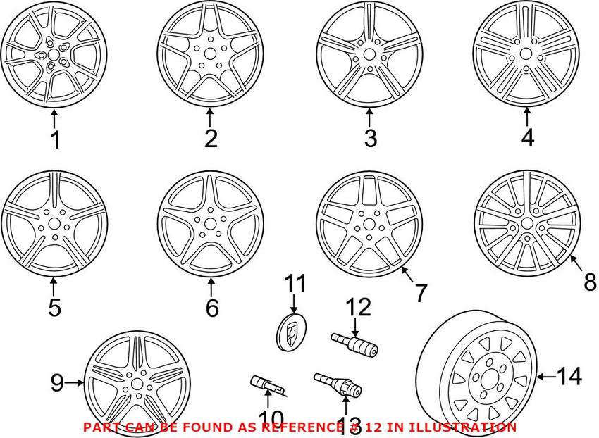 Porsche Wheel Lug Bolt 99736120302 – Genuine Porsche