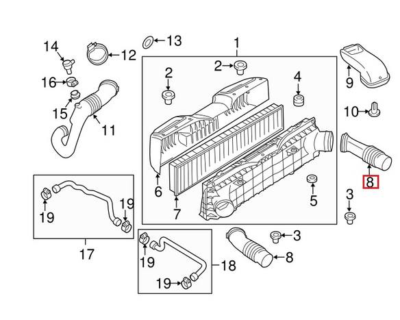 Porsche Mass Air Flow Sensor 99760612500 – Genuine Porsche