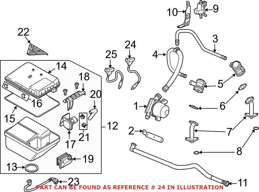 Porsche Oxygen Sensor – Front 99760612802