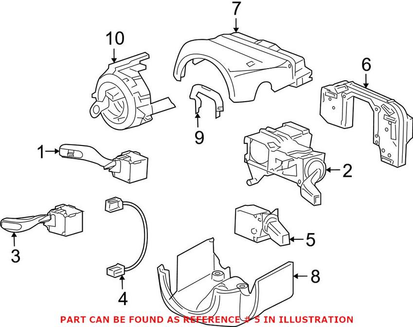 Porsche Turn Signal / Combination Lever 9976132650001C – Genuine Porsche