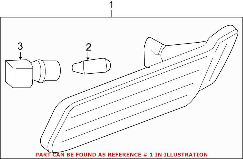 Porsche Side Marker Light 99763103802 – Genuine Porsche