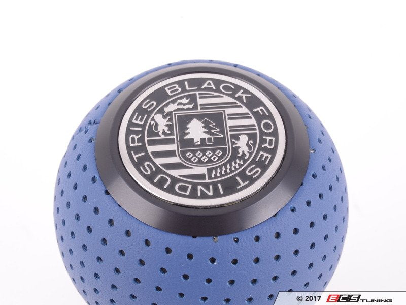 GS2 Heavy Weight Shift Knob - Maritime Blue Leather/Black Anodized