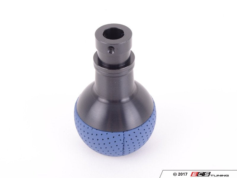 GS2 Heavy Weight Shift Knob - Maritime Blue Leather/Black Anodized