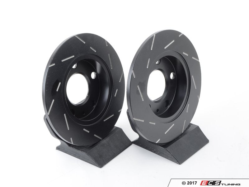 Rear Slotted Brake Rotors - Pair (245x10mm)