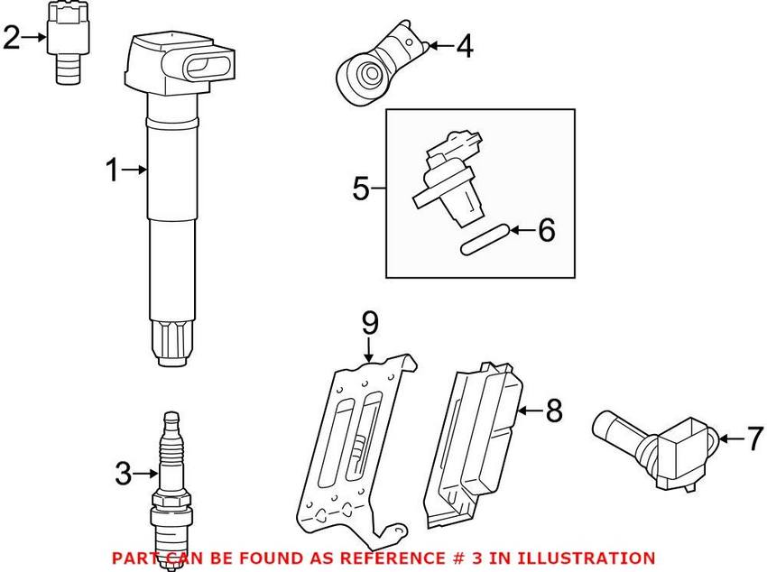 Porsche Spark Plug 99917022890