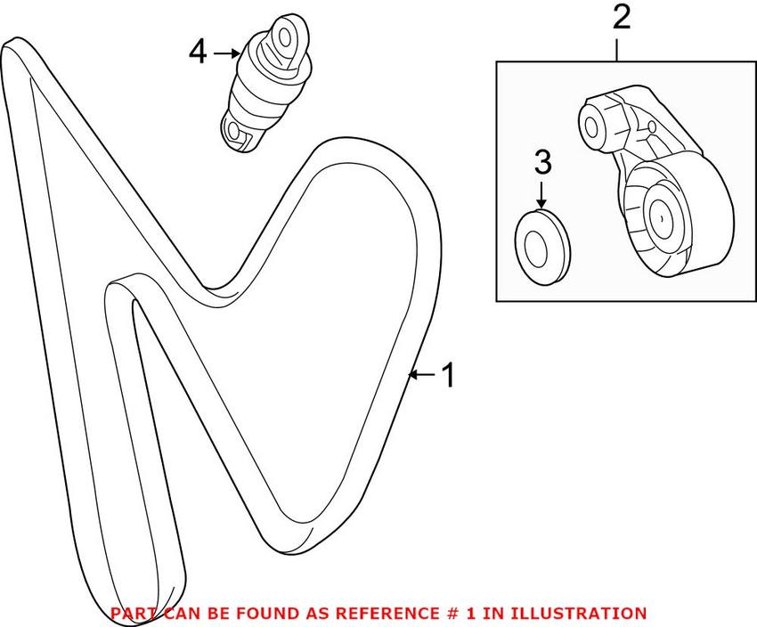 Porsche Serpentine Belt 9A110221601 – Genuine Porsche