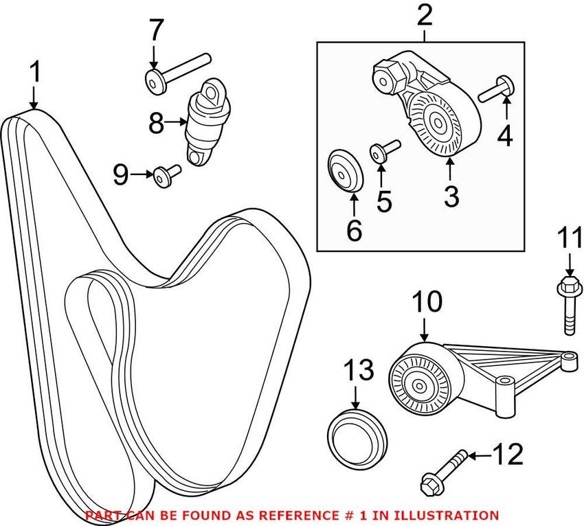 Accessory Drive Belt (6PK 1755)