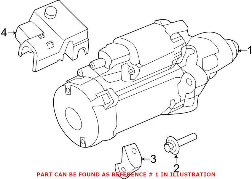 Porsche Starter Motor (Rebuilt) 9A1604109X