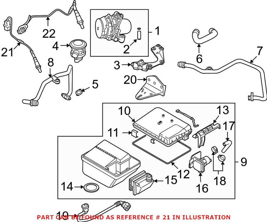 Porsche Oxygen Sensor – Front 9A160612302