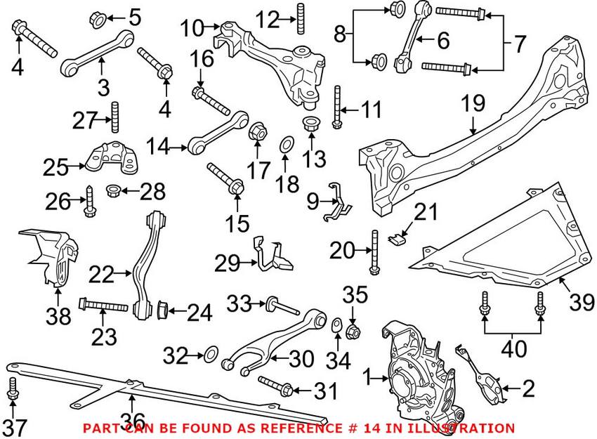 Suspension Control Arm – Rear Upper (Rearward) (With Bushings)