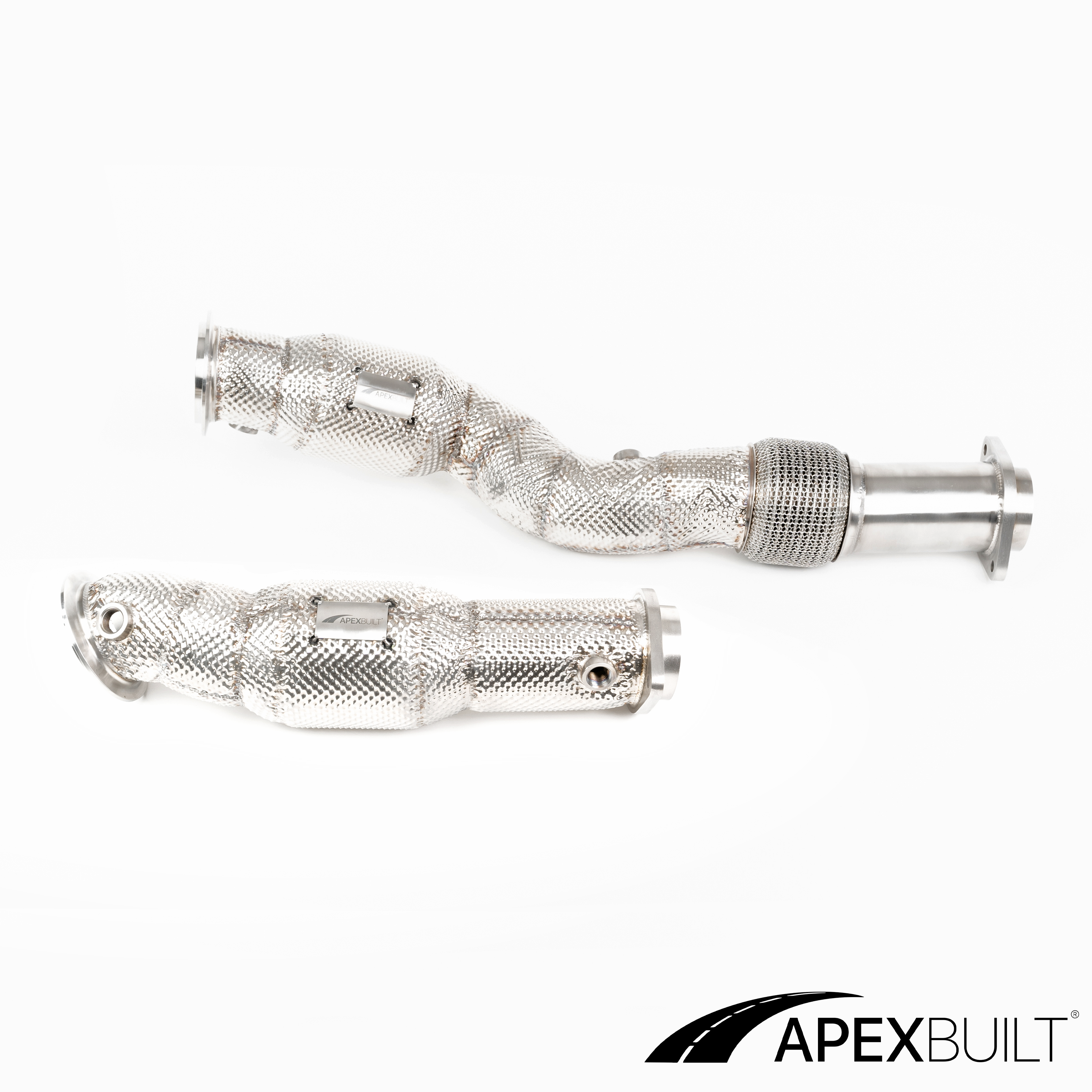 ApexBuilt® BMW G87 M2, G80 M3, & G82/G83 M4 Resonated Race Downpipes (S58, 2021+)