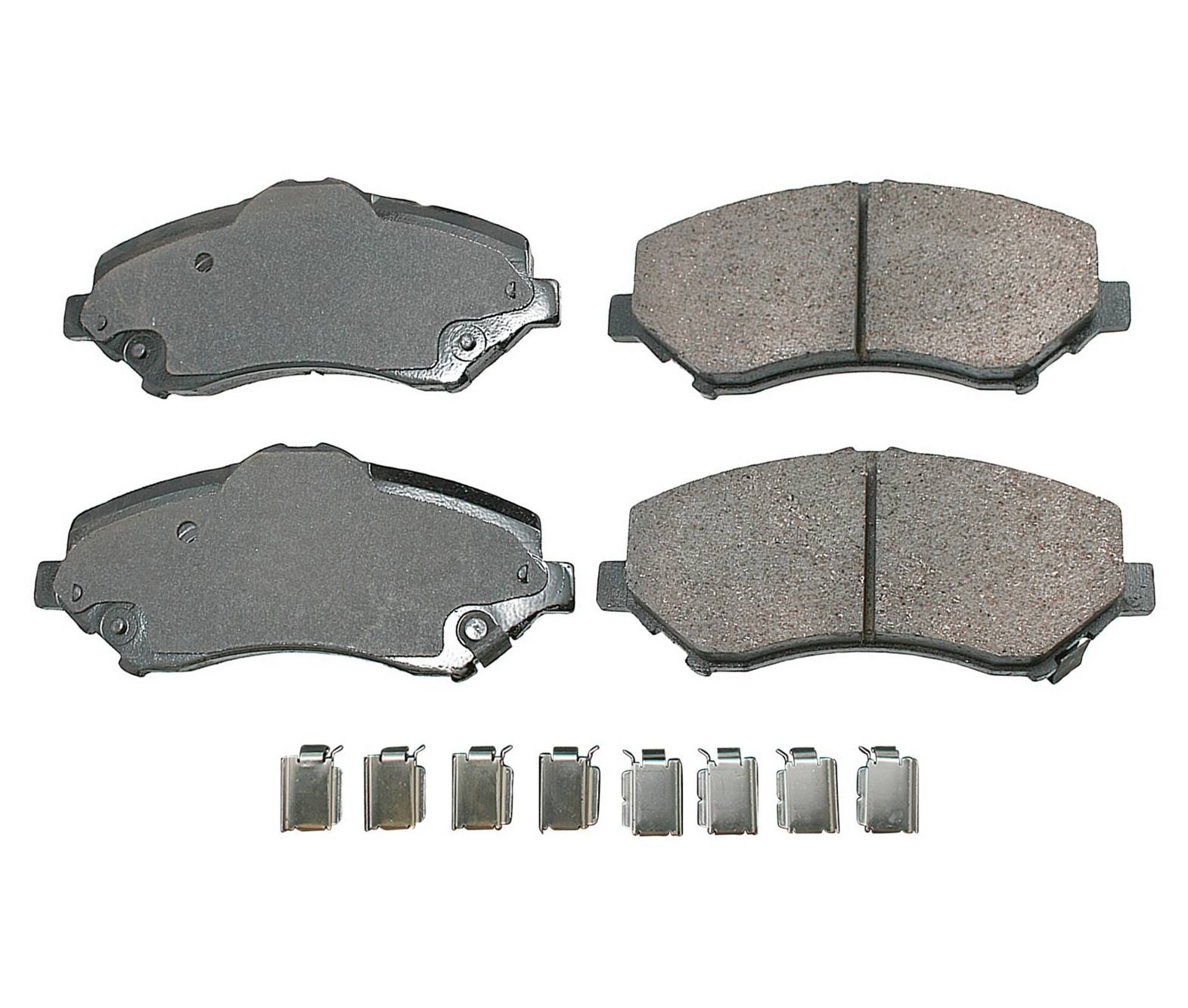 Volkswagen Disc Brake Pad and Rotor Kit – Front and Rear (302mm/305mm) (Ceramic) – Akebono ProACT K04721995AB