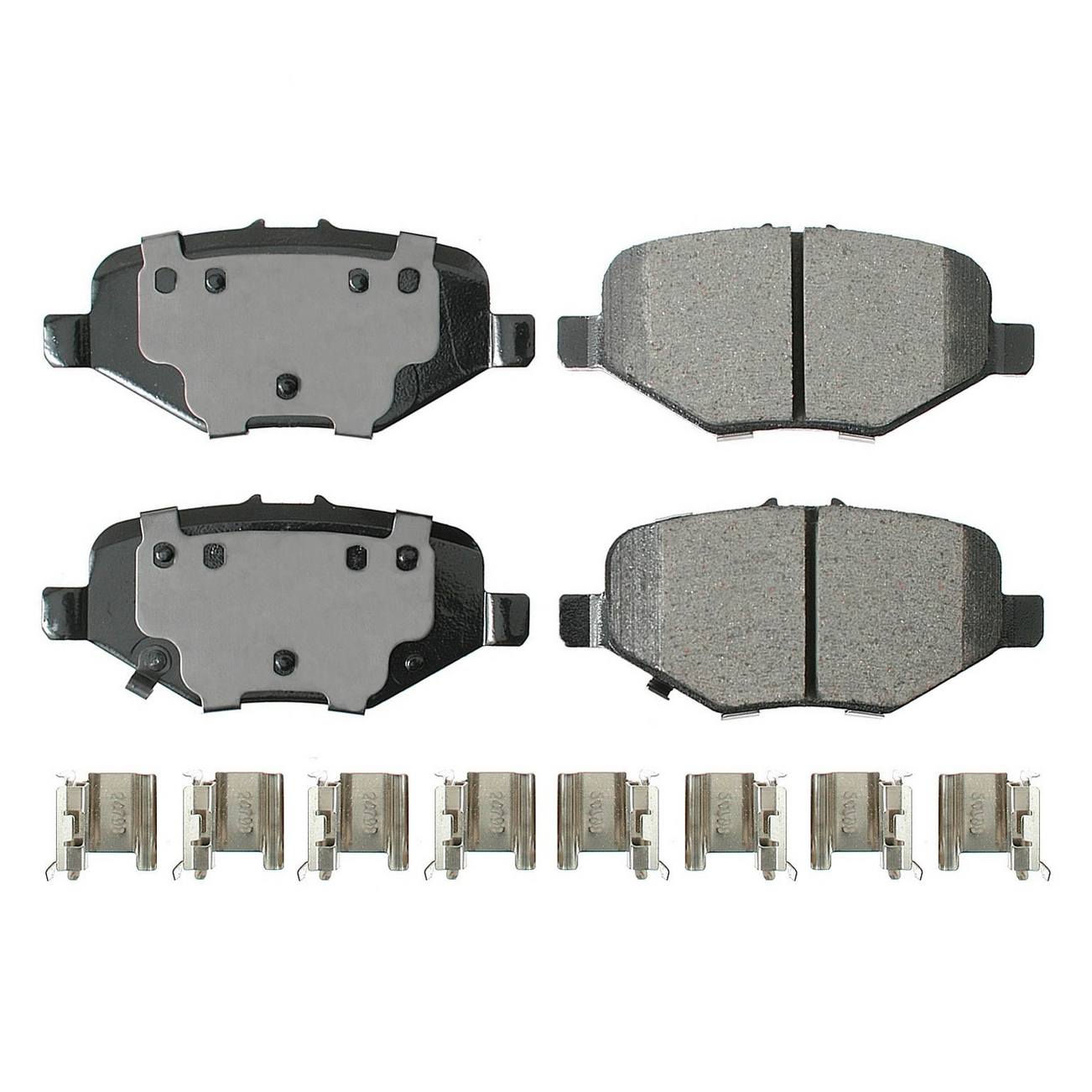 Volkswagen Disc Brake Pad and Rotor Kit – Front and Rear (302mm/305mm) (Ceramic) – Akebono ProACT K04721995AB