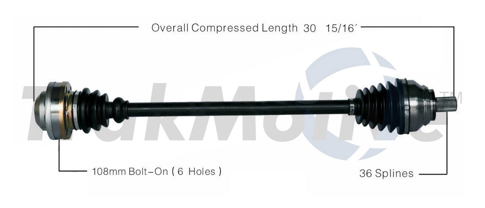 VW CV Axle Shaft – Front Passenger Side – Aftermarket AD8128