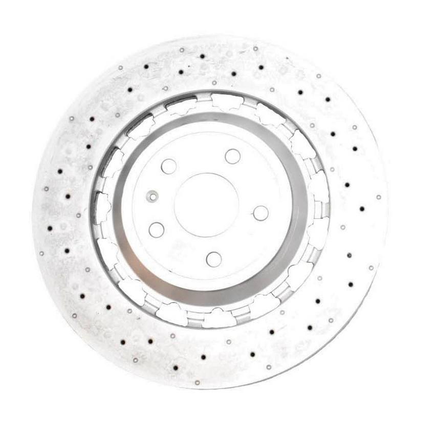 Audi Disc Brake Rotor – Front (370mm) (Drilled-Composite) 8V0615301R