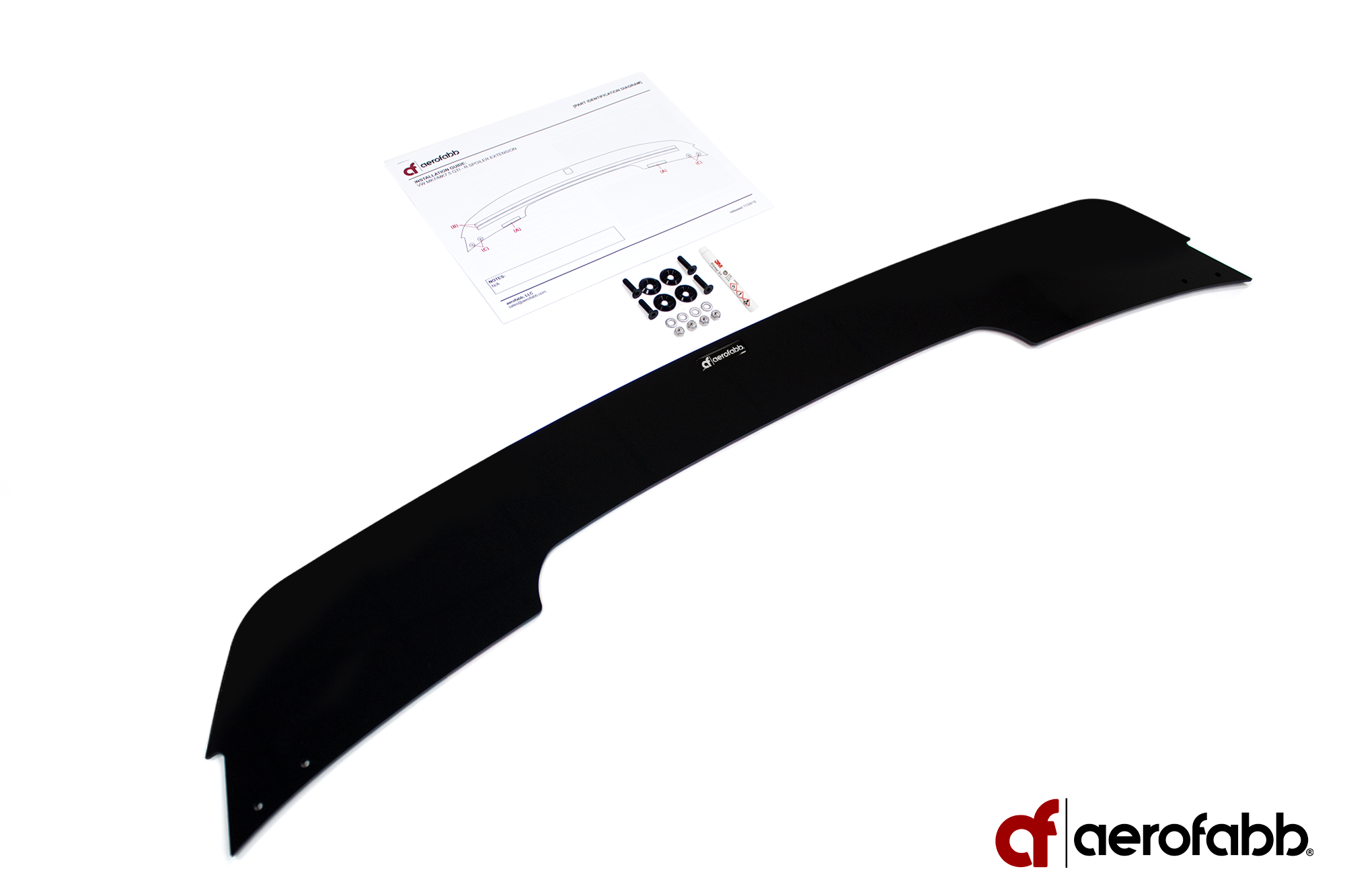 V2 Rear Spoiler Extension (VW MK7 / MK7.5  GTI - R - GTD)