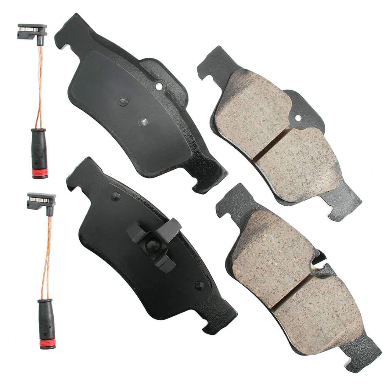 Mercedes Disc Brake Pad Set – Rear (Ceramic) (EURO) 1644202720 – Akebono Euro Ultra-Premium EUR1122