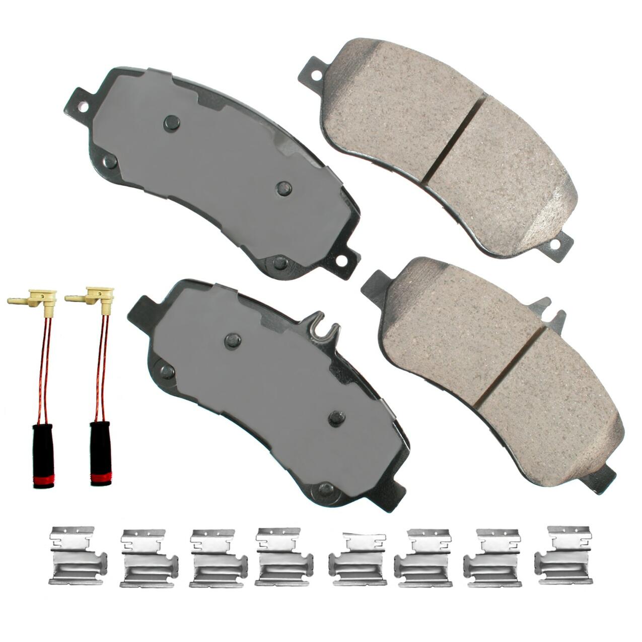 Mercedes Disc Brake Pad Set – Front (Ceramic) (EURO) 0074207420 – Akebono Euro Ultra-Premium EUR1406