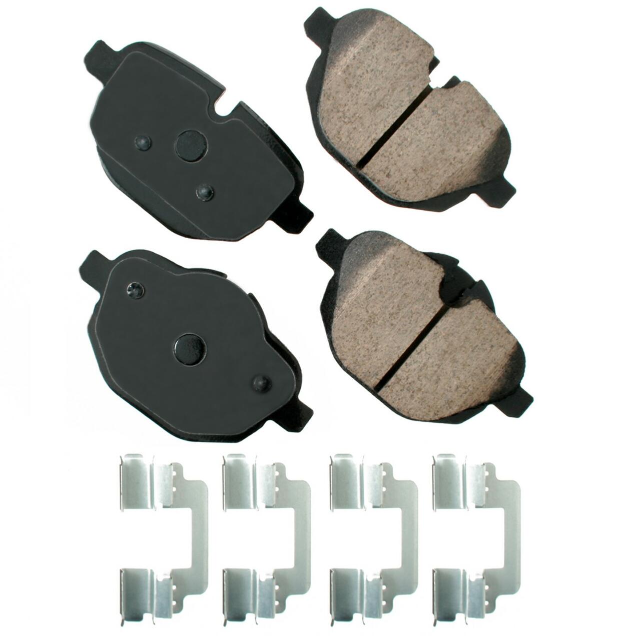 BMW Disc Brake Pad Set – Rear (Ceramic) (EURO) 34216885452 – Akebono Euro Ultra-Premium EUR1473