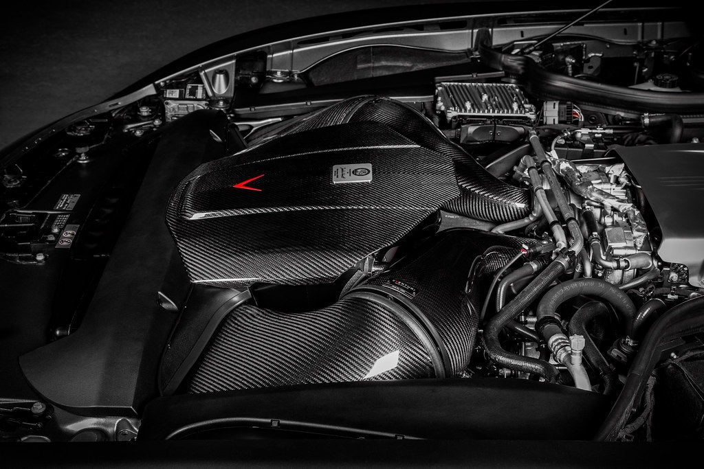 Eventuri Mercedes C190 / R190 AMG GT / GTS / GTR Black Carbon Intake + Engine Cover - Gloss